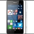 Microsoft Lumia 950 XL smartphone showcasing its sleek design and Windows operating system, captured in high resolution for a detailed view.