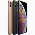 iPhone XS Max with large display and dual cameras.