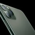 Apple iPhone 11 pro with a large display and triple-camera system.