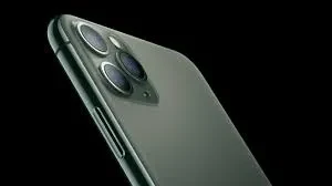 Apple iPhone 11 pro with a large display and triple-camera system.