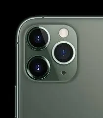 Apple iPhone 11 pro with a large display and triple-camera system.