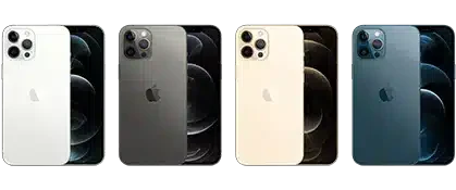 Apple iPhone 12 Pro Max with a large display and triple-camera system.