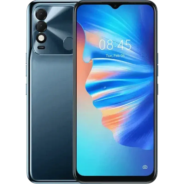 Tecno Spark 8T smartphone featuring a sleek design and a 6.6-inch display.