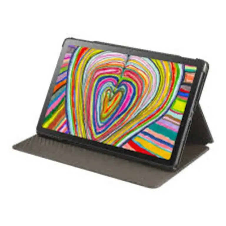 LG Ultra Tab LG Ultra Tab tablet with a high-resolution display, shown in landscape orientation, highlighting its slim profile and sleek design.