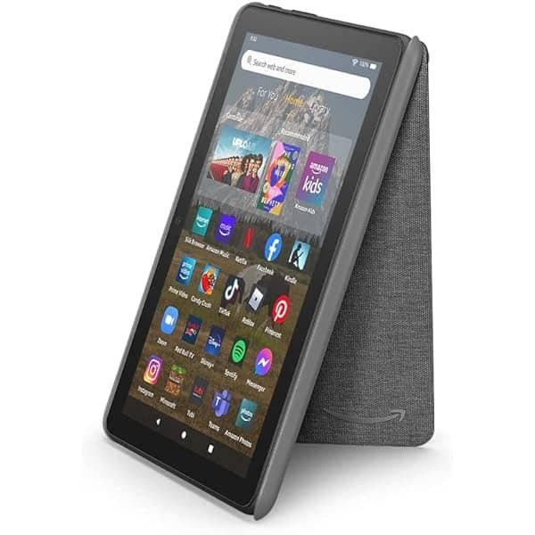 Amazon Fire HD 8 Plus (2022) tablet showcasing its sleek design and advanced features, captured in high resolution for a detailed view