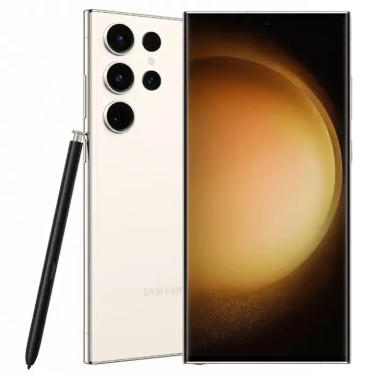 Samsung Galaxy S23 Ultra Samsung Galaxy S23 Ultra showcasing its sleek design and revolutionary 200MP camera system.