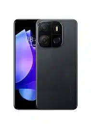 A sleek black Tecno Pop 7 tablet with a vibrant 7-inch display, ideal for entertainment and productivity.