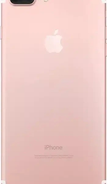 iPhone 7 Plus in black on a neutral background