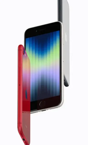 Apple iPhone SE (2022) displaying its sleek design and powerful single-lens camera