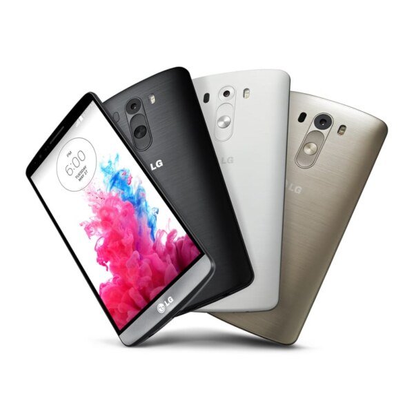 LG G3 slim side profile with metallic finish
