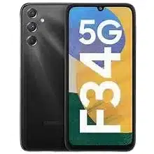 Samsung Galaxy F34 , showcasing its sleek design, 6.5-inch FHD+ 120Hz AMOLED display, and powerful 50MP camera.