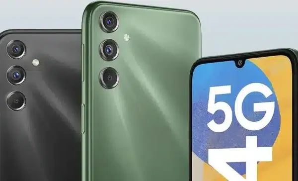 Samsung Galaxy F34 , showcasing its sleek design, 6.5-inch FHD+ 120Hz AMOLED display, and powerful 50MP camera.