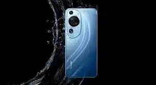 Blue Huawei P60 Art smartphone showcasing stylish design and powerful performance.