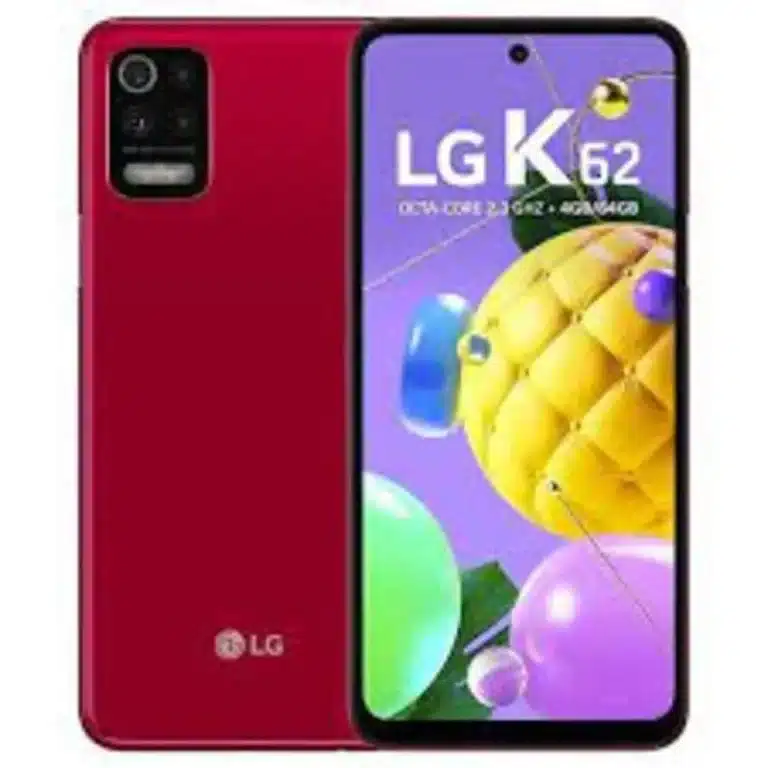 LG K62 An LG K62 smartphone displaying its large screen and sleek design, ready to empower users with its advanced features.