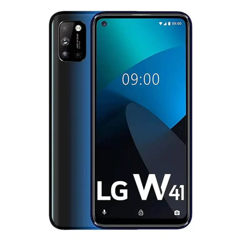 LG W41 Image of the LG W41 smartphone, featuring a sleek design and large display