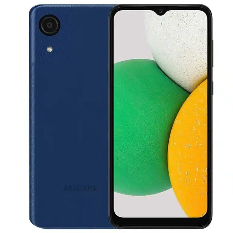 Samsung Galaxy A03 Core Samsung Galaxy A03 Core - A budget-friendly smartphone with a 6.5-inch display and long-lasting battery.