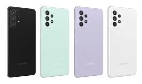 Samsung Galaxy A52s 5G smartphone displaying its captivating design and advanced features.