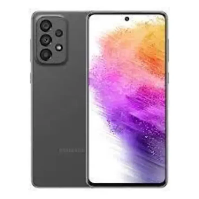 Samsung Galaxy A73 5G Samsung Galaxy A73 5G - A sleek smartphone with a 6.7-inch Super AMOLED display and versatile quad-camera setup.