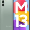 Samsung Galaxy M13 5G showcasing its sleek design and advanced 5G capabilities.