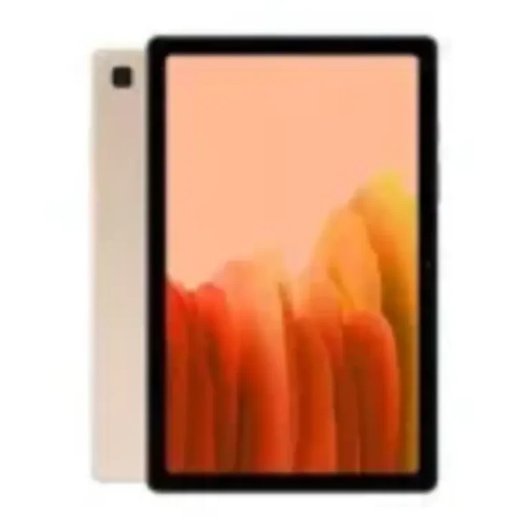 Samsung Galaxy Tab A7 10.4 (2022) Sleek Samsung Galaxy Tab A7 10.4 showcasing its stunning 10.4-inch display and slim metallic design.
