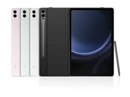 Samsung Galaxy Tab S9 FE+ showcasing its sleek design and powerful S Pen functionality.