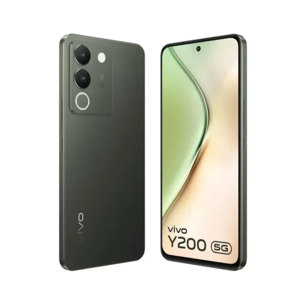 Image of the vivo Y200 smartphone, featuring a sleek design and vibrant display, ideal for seamless everyday use and immersive multimedia experiences.