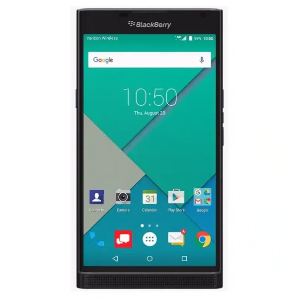 A sleek smartphone with a slide-out physical keyboard, the BlackBerry Priv offers productivity features in an elegant design.