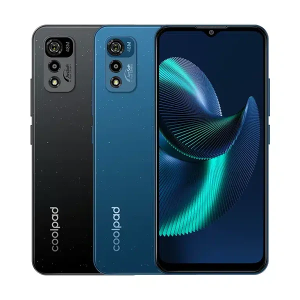 Coolpad Cool 20+ smartphone showcasing its sleek design and advanced features, captured in high resolution for detailed viewing