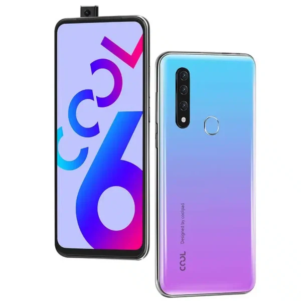 Coolpad Cool 6 smartphone displaying its sleek design and advanced features, captured in high resolution for a detailed view