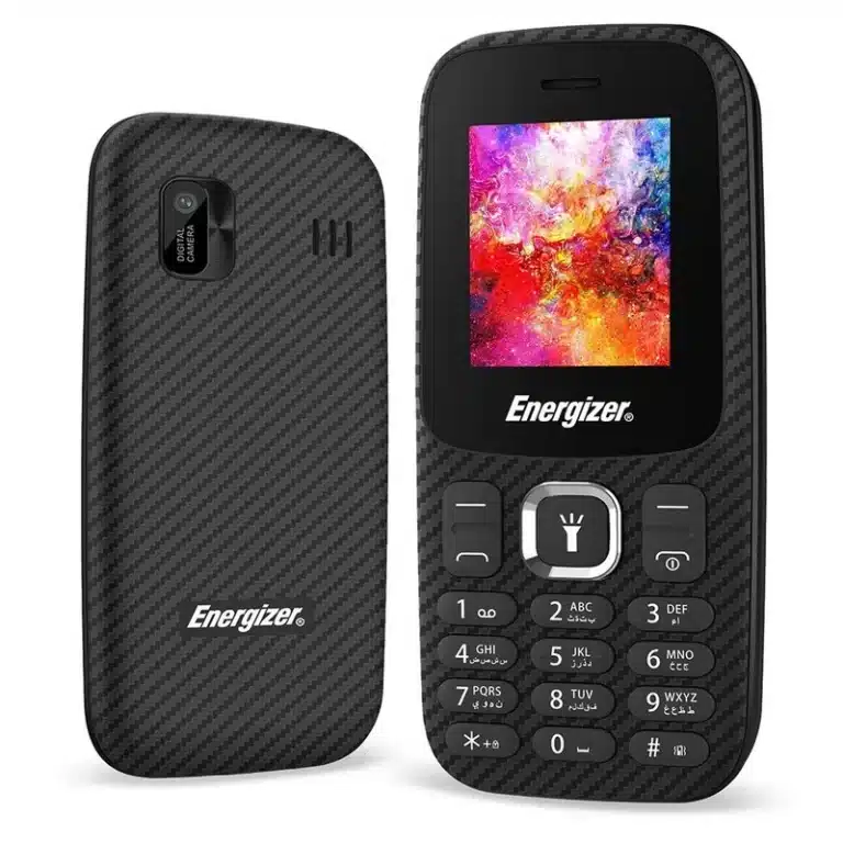 Energizer E13 smartphone showcasing its sleek design and advanced features, captured in high resolution for a detailed view.