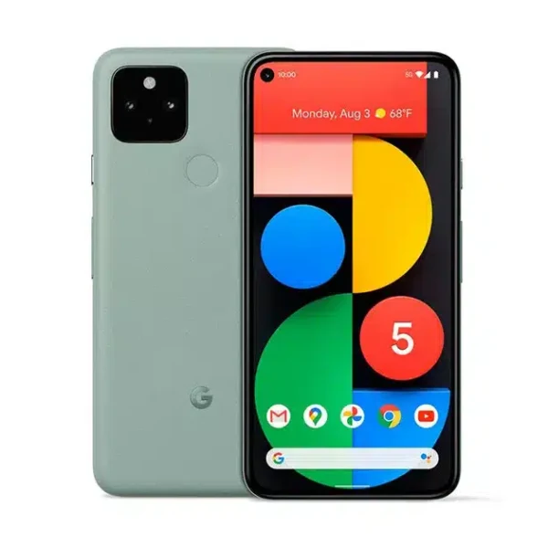 Google Pixel 5, a flagship smartphone, showcasing its sleek design and advanced camera capabilities for an unparalleled user experience.