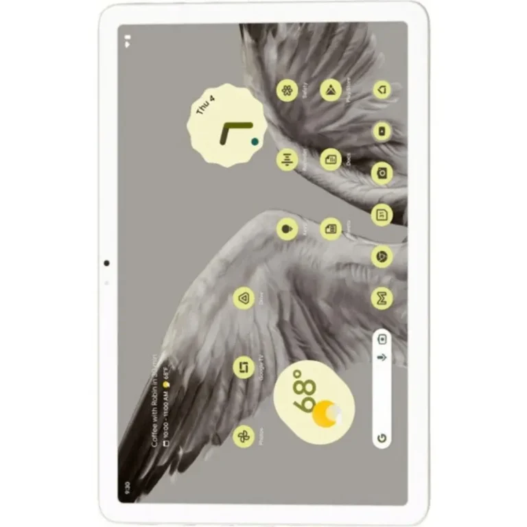 Google Pixel Tablet featuring accessibility tools like TalkBack screen reader.