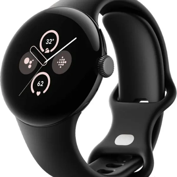 The Google Pixel Watch 2 showcases its sleek design, circular AMOLED display, and advanced fitness tracking features.