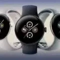 Google Pixel Watch, a stylish blend of Google's smart technology and Fitbit's health features, showcased in a sleek design for enhanced wearables experience.