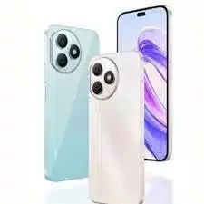 Honor X50i+ smartphone displaying its sleek design and powerful camera system, captured in high resolution for detailed clarity.