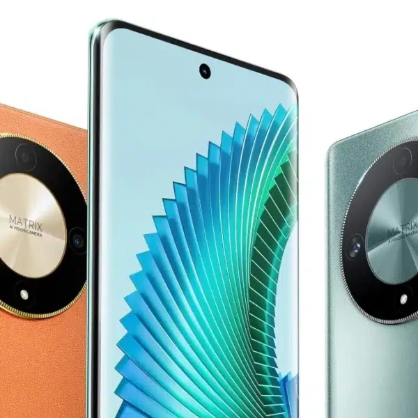 Honor Magic6 Lite smartphone showcasing its sleek design and advanced camera features, captured in high resolution for a detailed view.