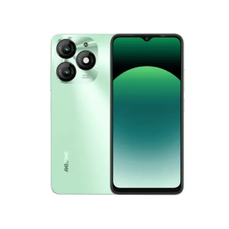 A sleek, budget-friendly itel A70 smartphone in your chosen color variant, showcasing its large display on the front and the dual camera system on the back.