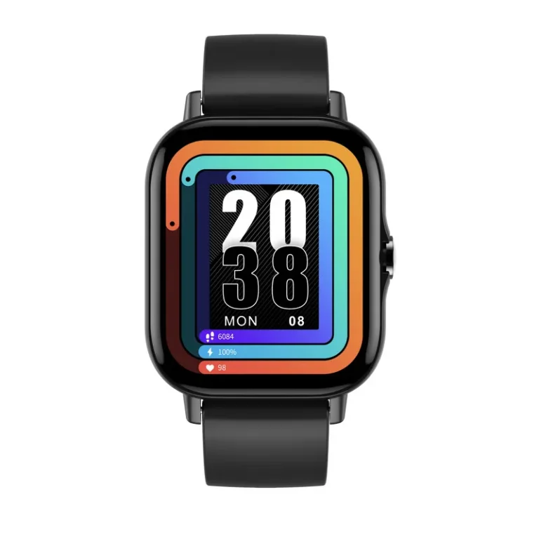 itel Smartwatch 1ES An image of the itel Smartwatch 1ES, showcasing its sleek design and vibrant touchscreen display.