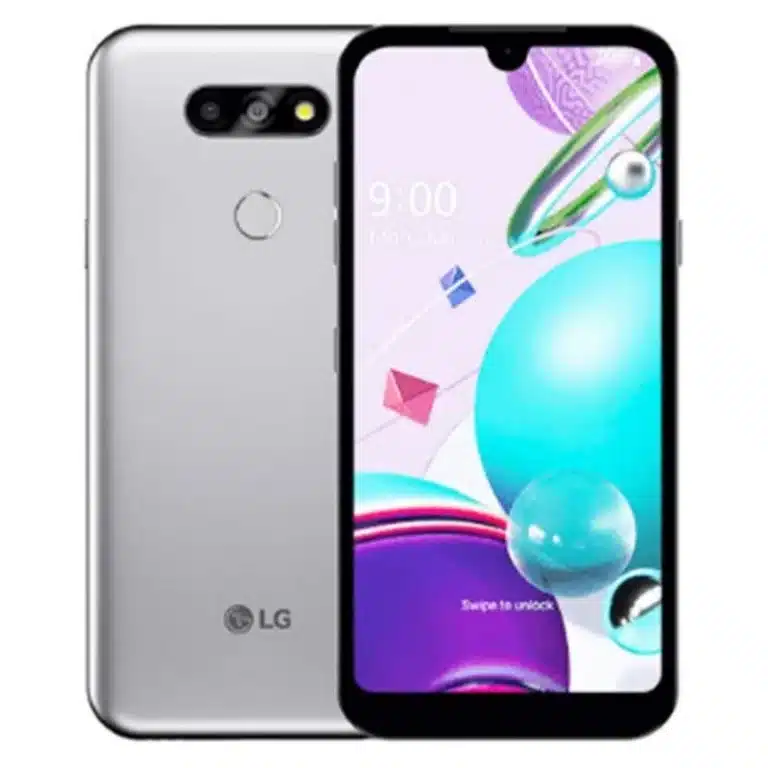 Image of the LG Q31 smartphone, featuring a stylish design and advanced functionality.