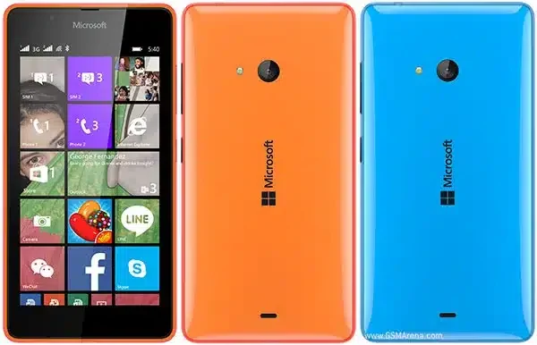 Microsoft Lumia 540 Dual SIM smartphone showcasing its sleek design and features, captured in high resolution.