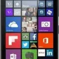 "Microsoft Lumia 640 XL smartphone displaying its sleek design and Windows interface, captured in high resolution for a detailed view."