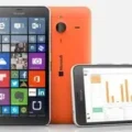 Microsoft Lumia 640 LTE Dual SIM smartphone displaying its sleek design and Windows operating system, captured in high resolution for a detailed view