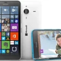 Microsoft Lumia 640 XL LTE Dual SIM smartphone in high resolution, showcasing its sleek design and features.