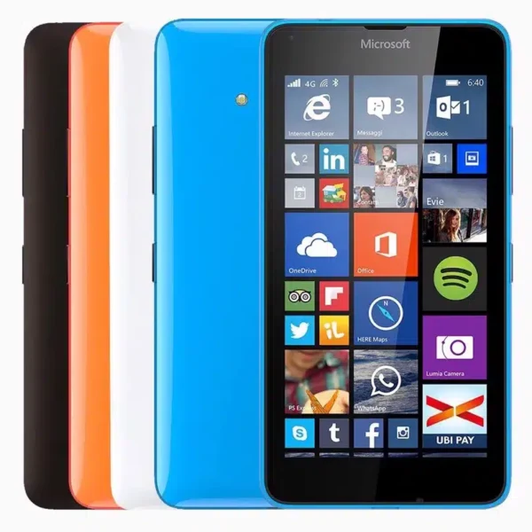 Microsoft Lumia 640 XL LTE Dual SIM smartphone in high resolution, showcasing its sleek design and features.