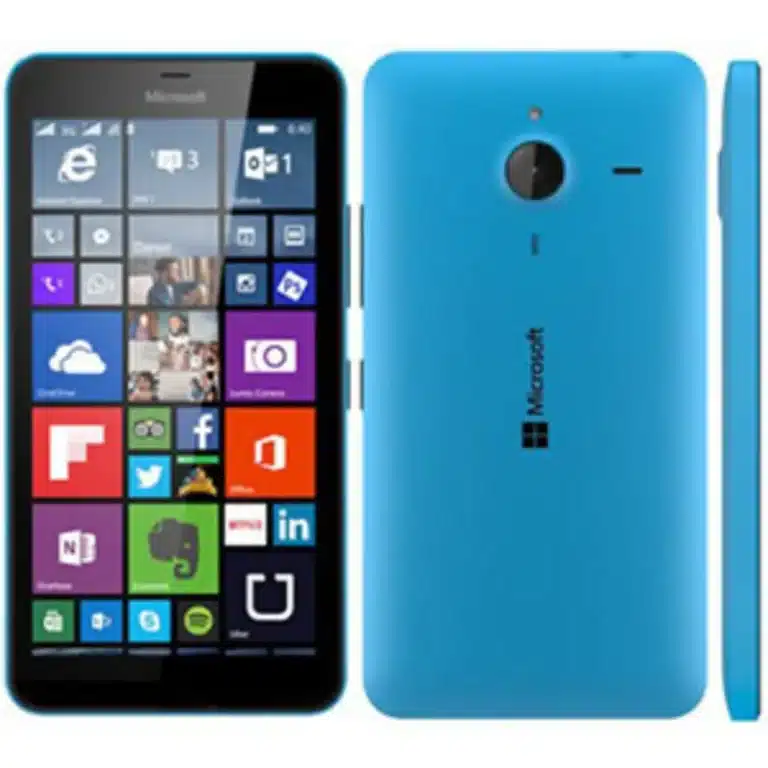 "Microsoft Lumia 640 XL smartphone displaying its sleek design and Windows interface, captured in high resolution for a detailed view."
