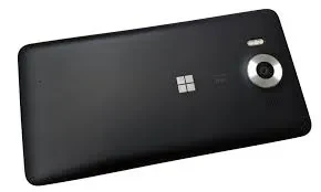 Microsoft Lumia 950 smartphone showcasing its sleek design and innovative features, captured in high resolution.