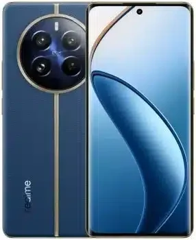 Realme 12+ smartphone showcasing its sleek design and advanced camera system, captured in high resolution to highlight its features.