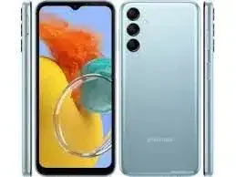 Samsung Galaxy M14 4G smartphone showcasing its sleek design and advanced features, captured in high resolution for a detailed view.