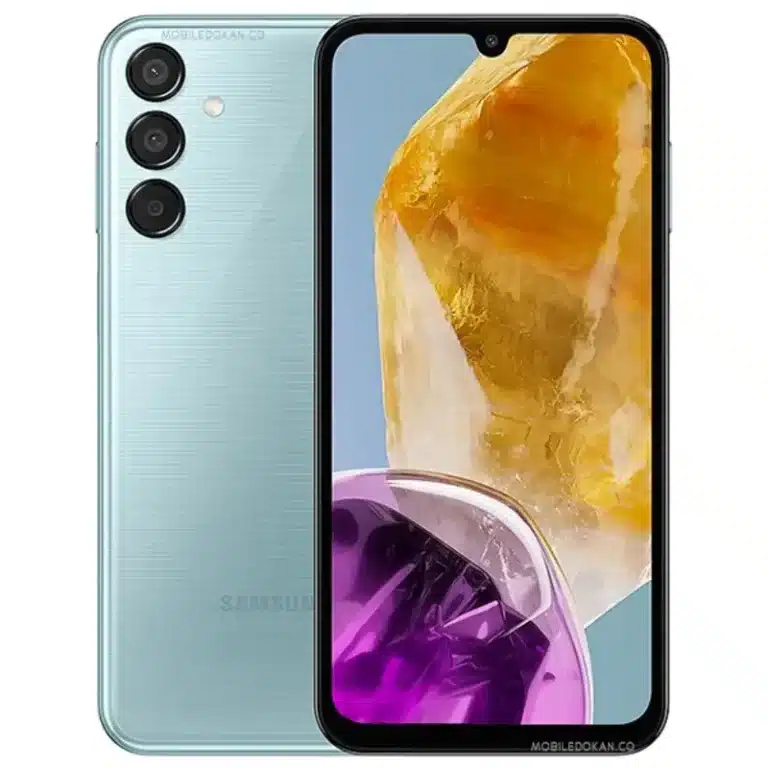 Samsung Galaxy M15 Samsung Galaxy M15 smartphone showcasing its sleek design and advanced features, captured in high resolution for a detailed view.