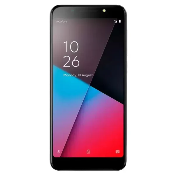 A sleek smartphone, the Vodafone Smart N9 lite, featuring a modern design with a vibrant display.